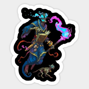 Skeleton mage Sticker